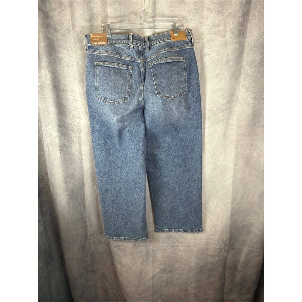 Eddie Bauer Authentic Voyager High Rise Straight Crop Jean Vintage Size 16 85.00 - Picture 7 of 10